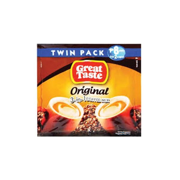 GREAT TASTE 3 IN 1 ORIGINAL TWINPACK 33G 10 PCS