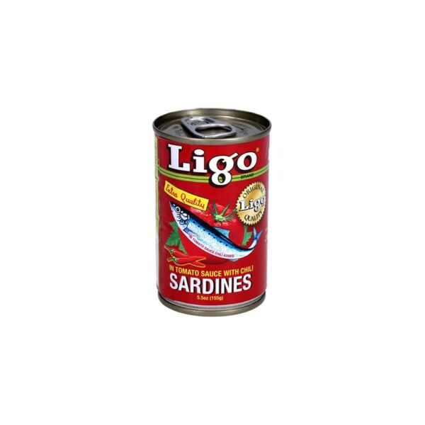 LIGO SARDINES IN TOMATO SAUCE CHILI 155G