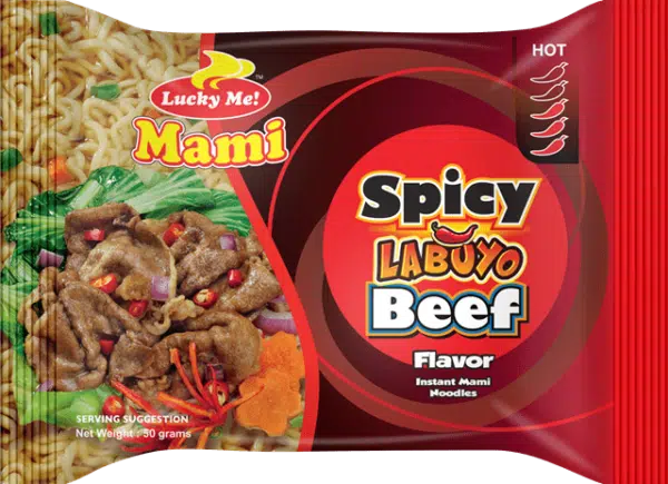 LUCKY ME INSTANT MAMI NOODLES SPICY HOT BEEF