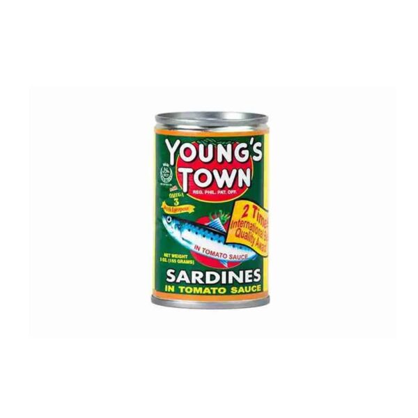 YOUNGS TOWN SARDINES IN TOMATO SAUCE 155G